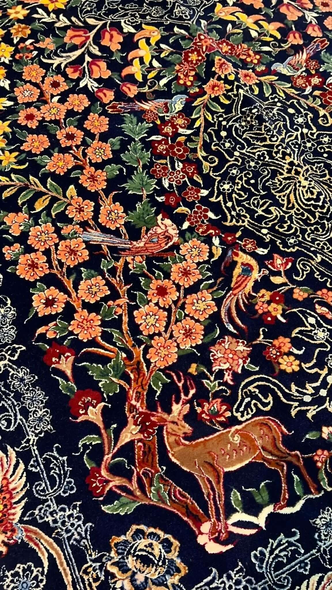 Seirafian rug celebrating Persian art and tradition with rich natural colors.